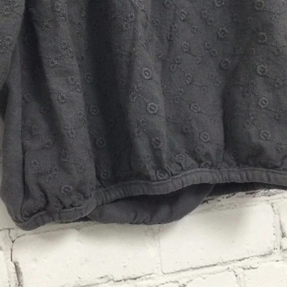 NWOT Zara Puff Sleeve Gray Top size 3-6M - Picture 3 of 6